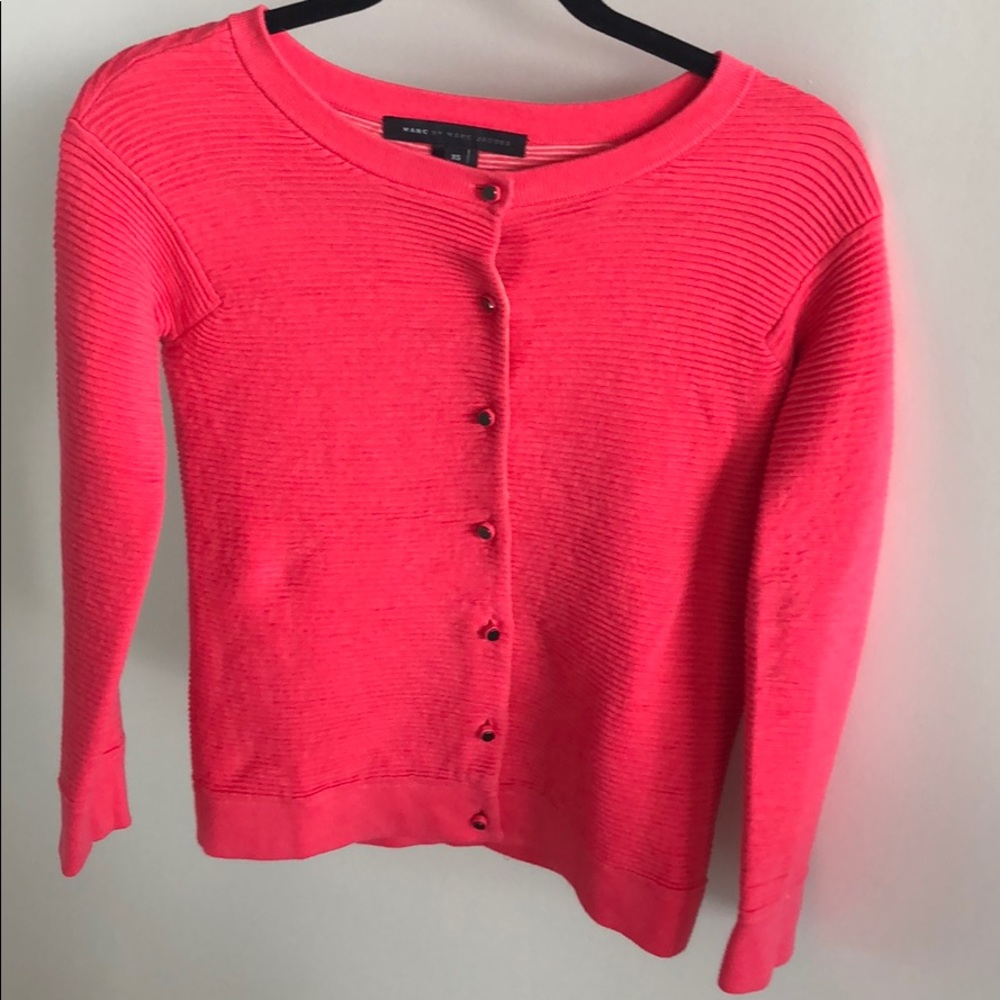 Marc by Marc Jacobs hot pink cardigan
